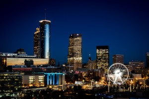 Atlanta GA Skyline at Night 2672